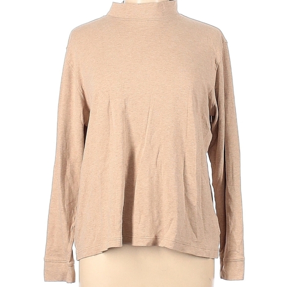 Lands' End Tops - Lands End Tan Turtleneck